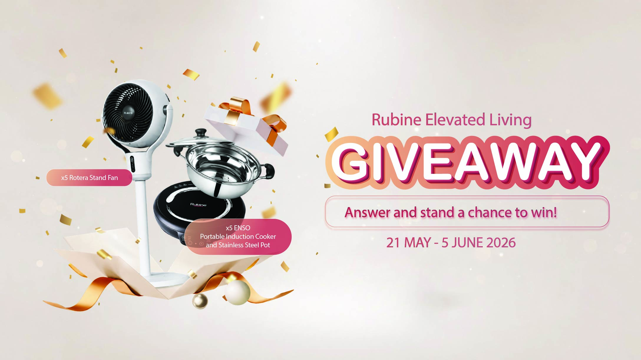 RUBINE Giveaway Contest May 2026